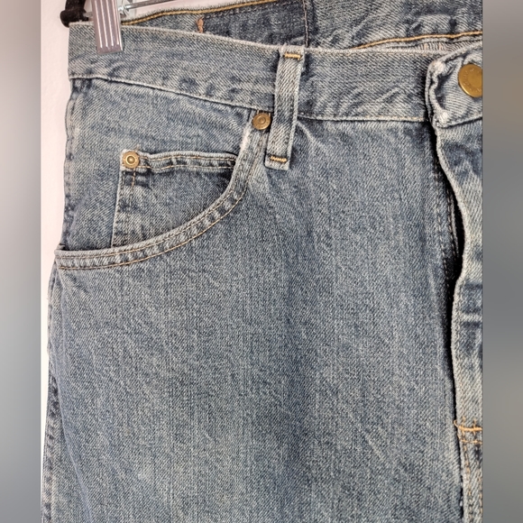 Authentic Wrangler Jeans Denim Mens Light Blue Pants 33x30 Regular Fit Vintage - Picture 5 of 6